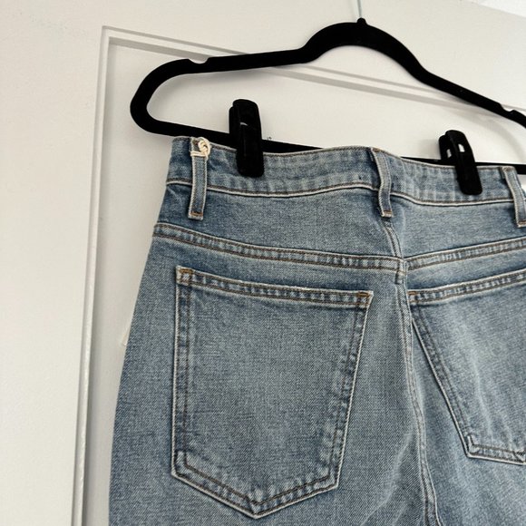 ❌SOLD❌NWT Khaite Abigail Denim Jeans High-rise Straight-leg Sz 27 Janesville - Picture 11 of 11